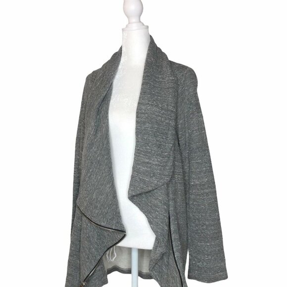 Soft Surroundings Sz S Cardigan Gray Assymetrical - Picture 7 of 11